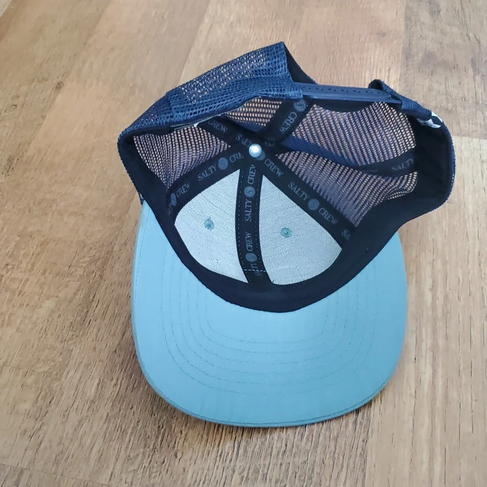 Salty Crew Pinnacle‎ 2 Blue and Navy Trucker Baseball Hat Unisex